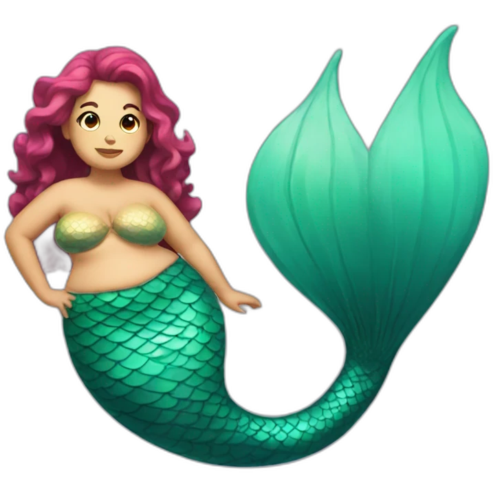 fat mermaid emoji