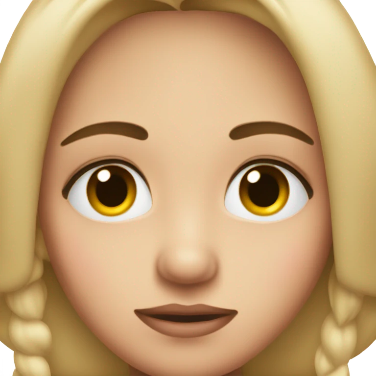 pleading eyes with a feint blush emoji