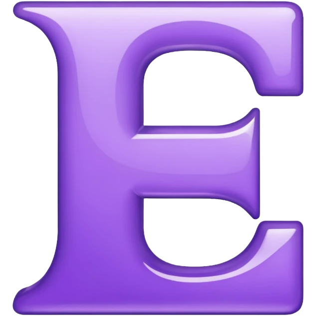 purple letter T emoji