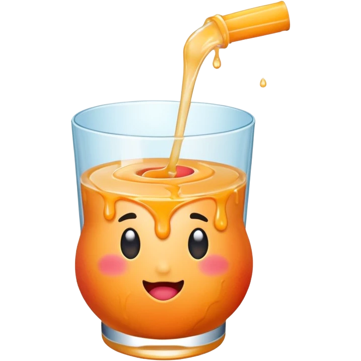 gaping hole leaking peach emoji