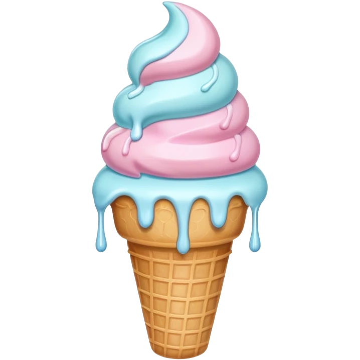 Cute beautiful cone emoji