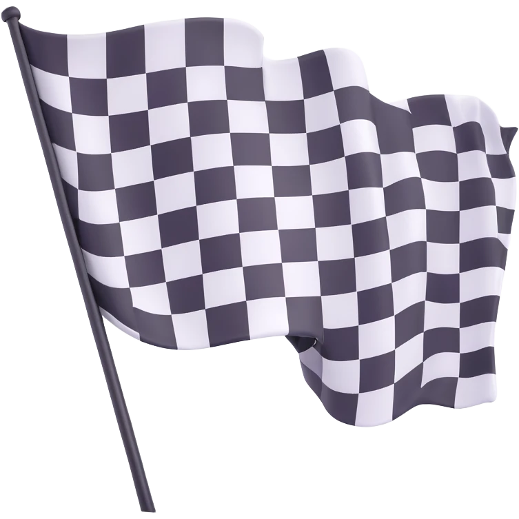 checkered racing flag emoji