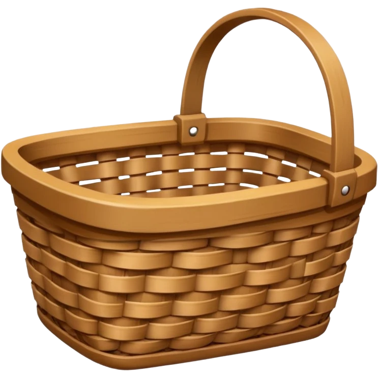 empty wicker basket emoji