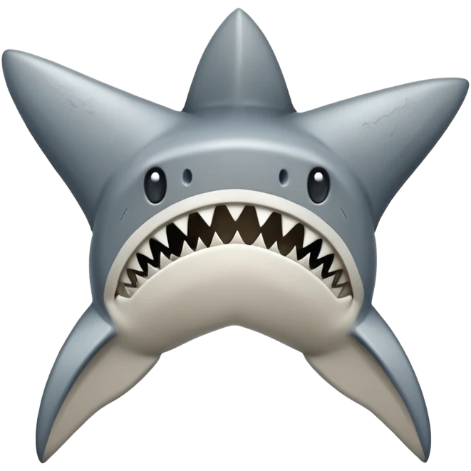 Shark tooth fossil emoji