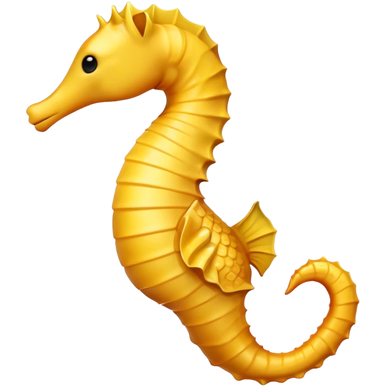 Seahorse,yellow coloured emoji