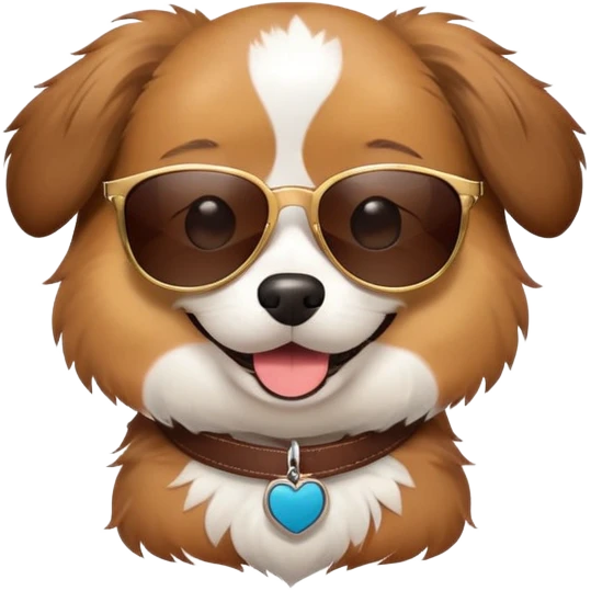 Dog with sunglasses  emoji