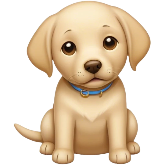 Beige Labrador  emoji