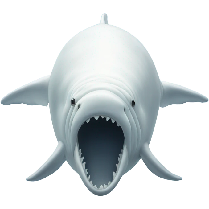 white whale , underside emoji