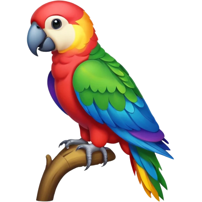 Rainbow parrot  emoji