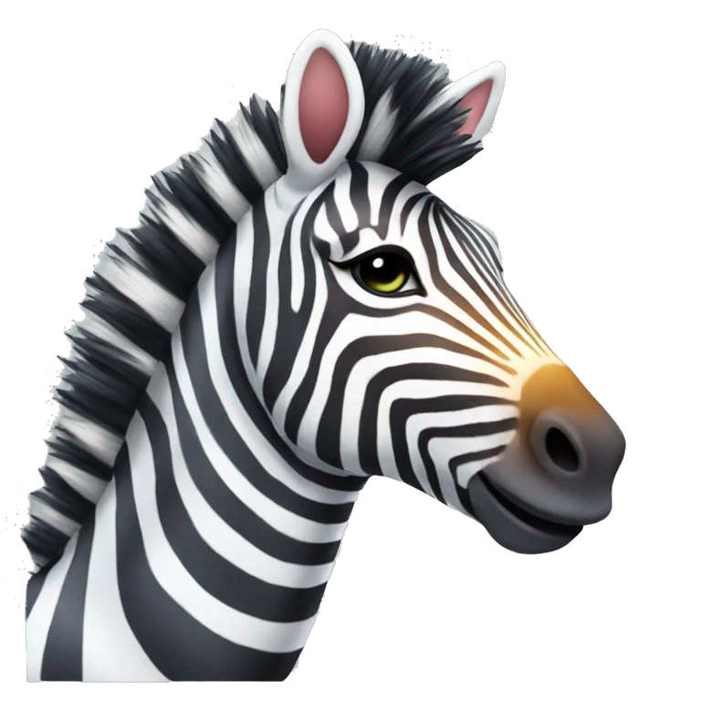 Rainbow zebra emoji