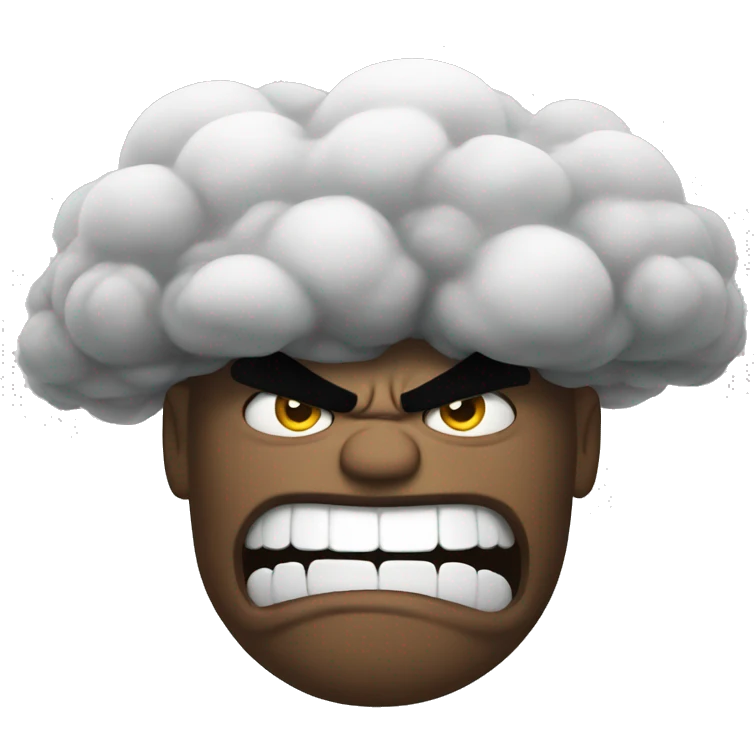 angry cloud emoji