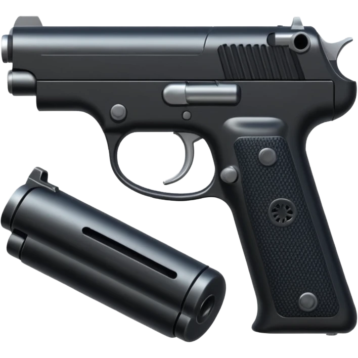 pistol with silencer emoji