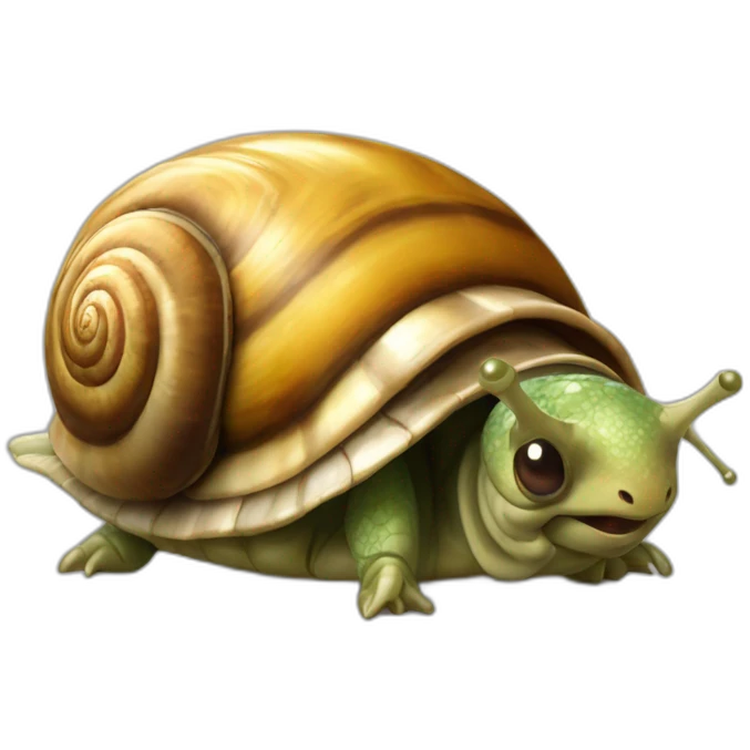 Escargot sur tortue emoji