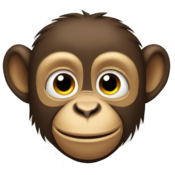 Sly monkey emoji