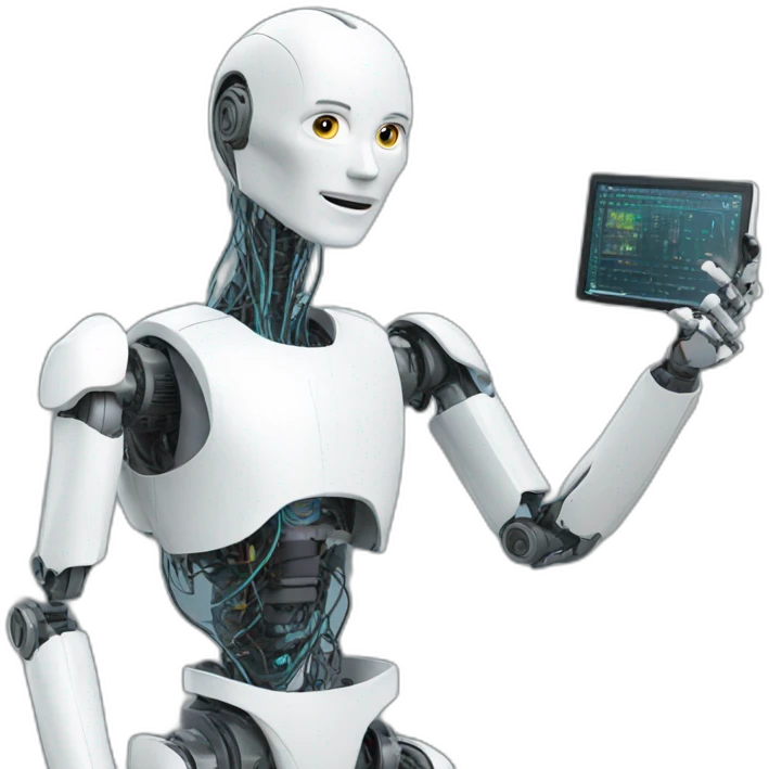 Artificial intelligence making artificial intelligence emoji