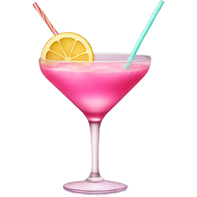 pink cocktail emoji