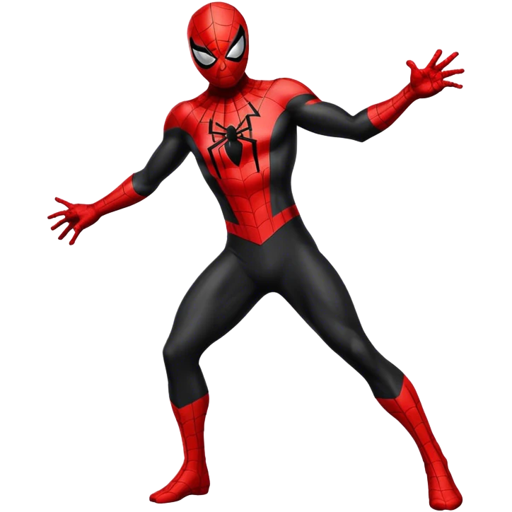 Spiderman black costume  emoji