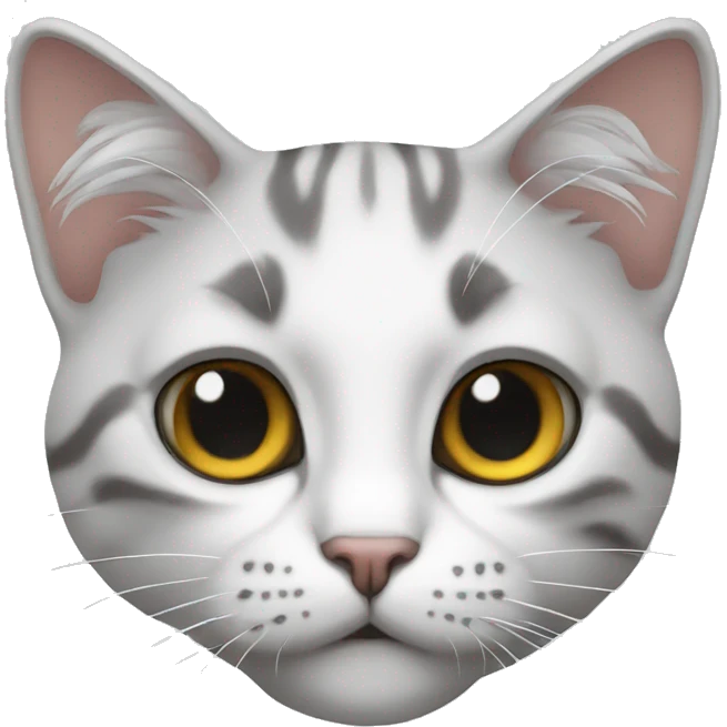 Gros chat blanc emoji