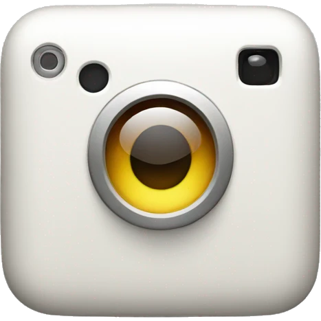 iPhone with camera flash emoji