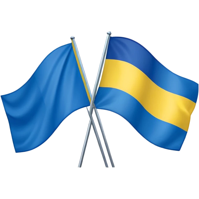Russia-ukraine generic flag emoji