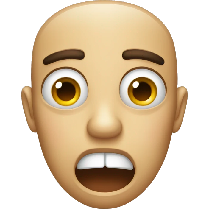 shocked and disgusted emoji