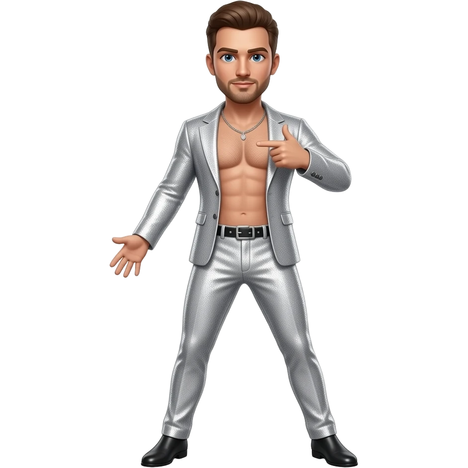 Make a male stripper emoji