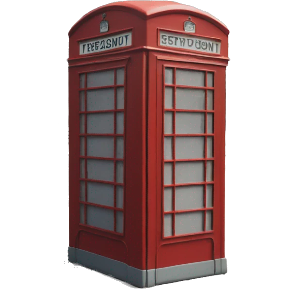 Phone booth England  emoji