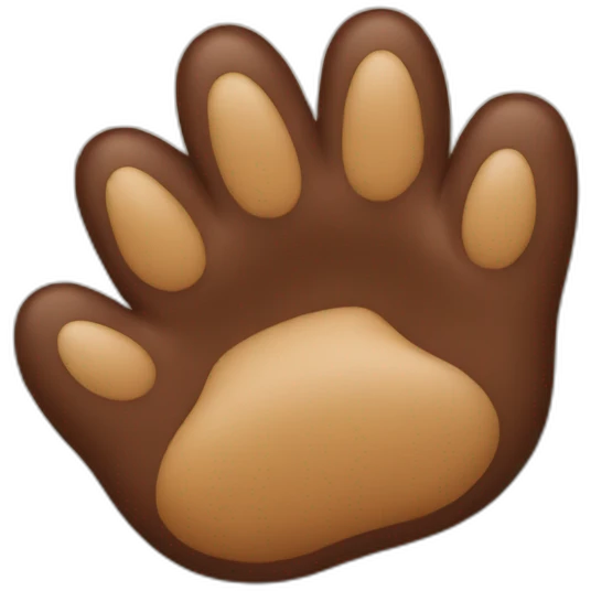 bears paws shaking emoji