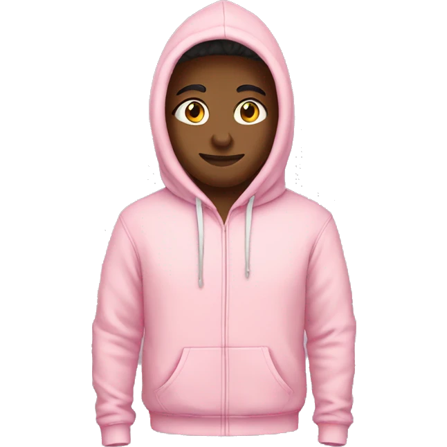 Light pink hoodie emoji
