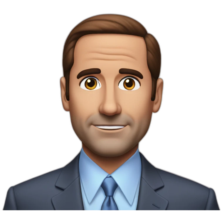 Holographic Micheal Scott emoji