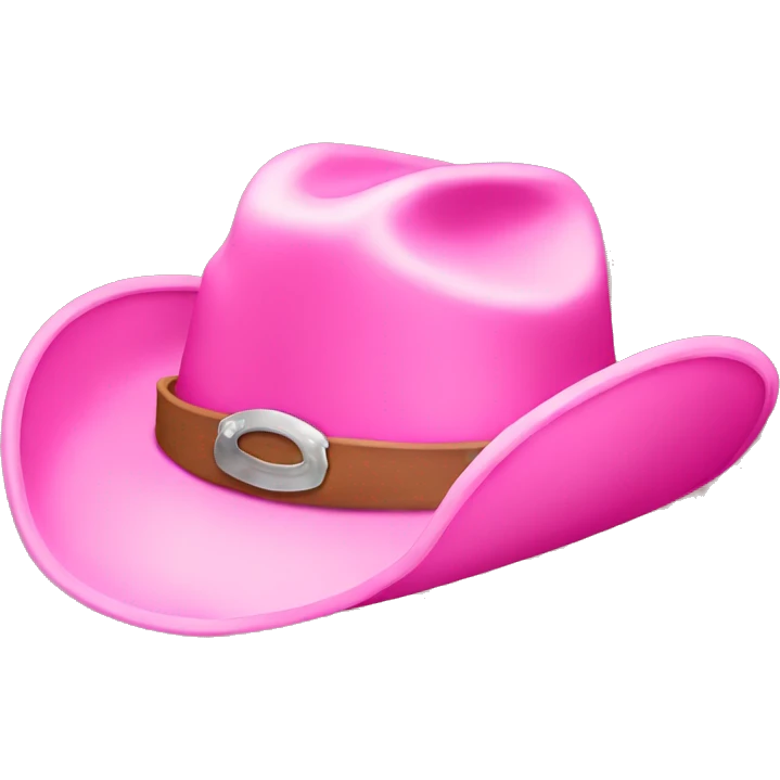 Pink cowboy hat emoji
