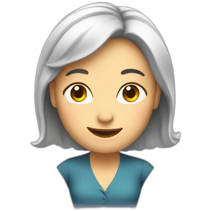 satisfied female teacher emoji