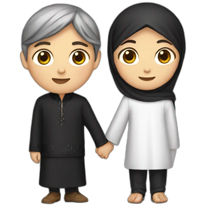 Kim Taehyung Who holds the hand of a Muslim woman emoji