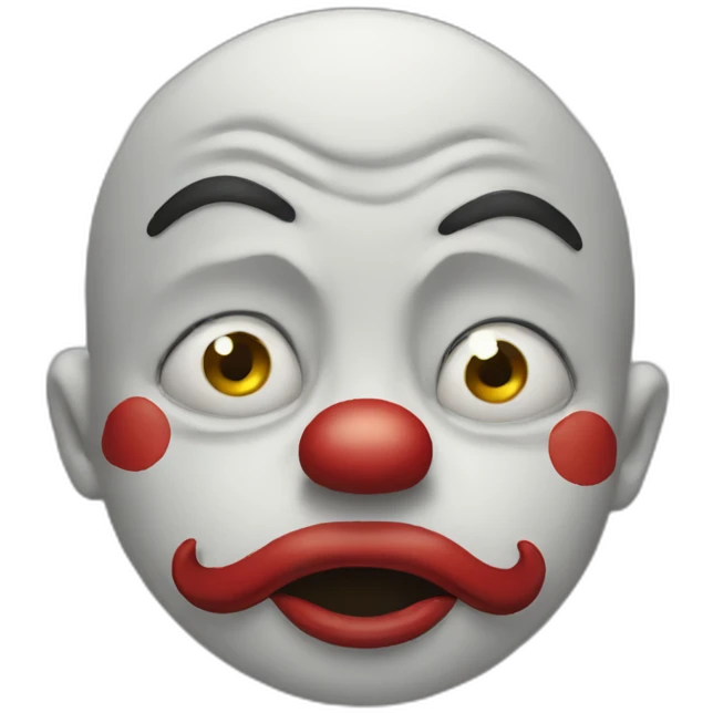 the crying clown emoji