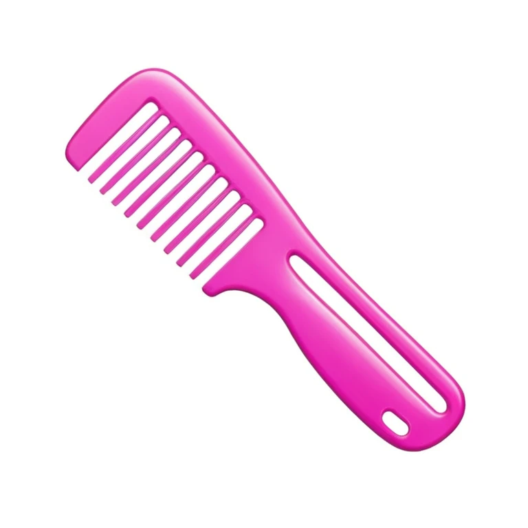 Pink comb emoji
