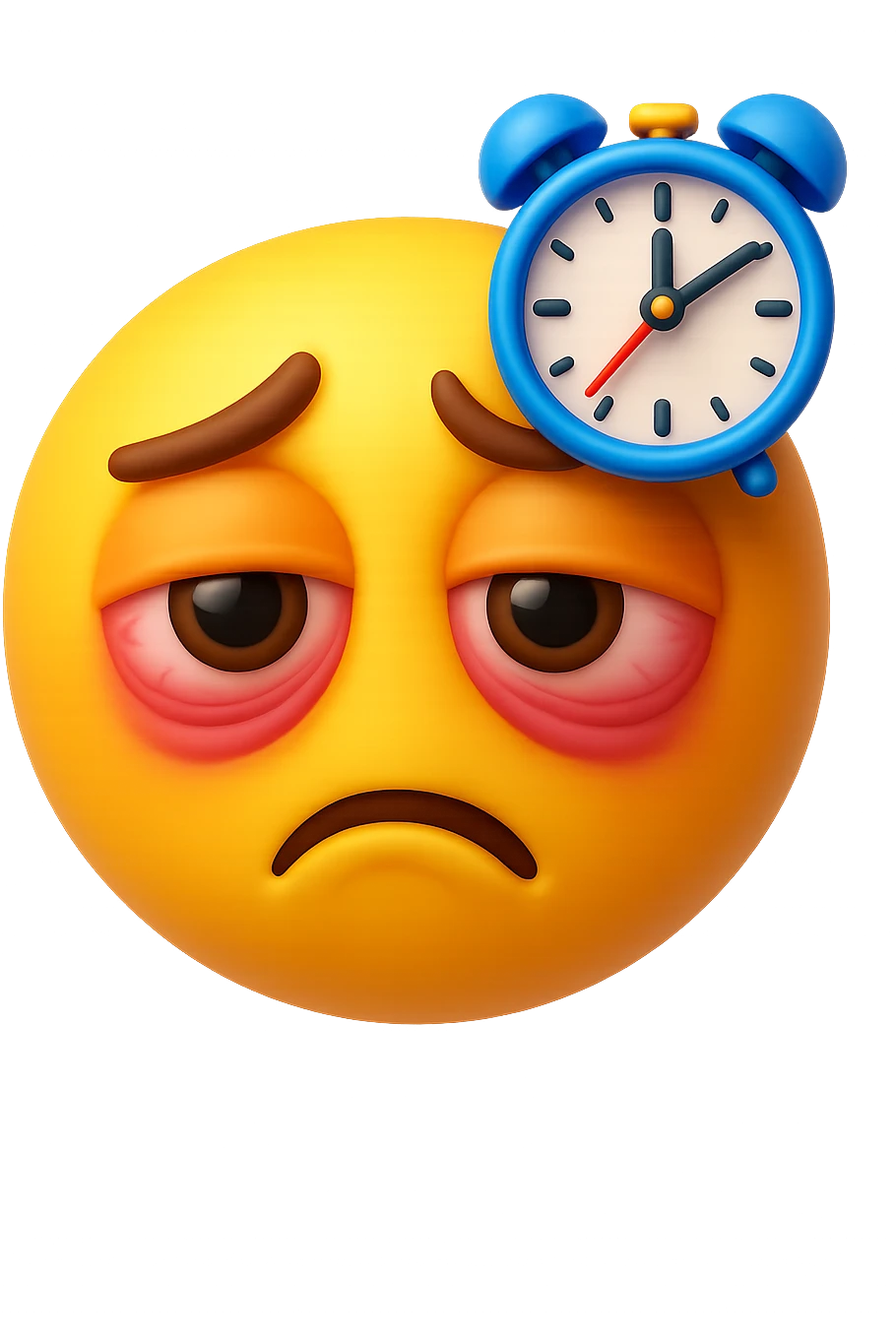 emoji 3d stile iphone di insonnia, alterazione del sonno 3d emoji