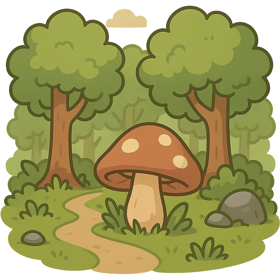 一个森林深处的场景 emoji