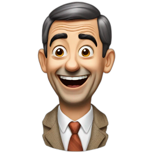Mister bean laughing emoji