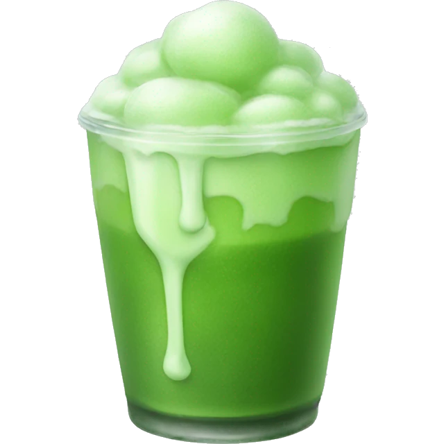 Iced matcha emoji