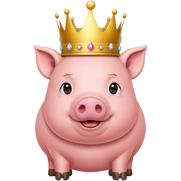 Pig with a crown  emoji