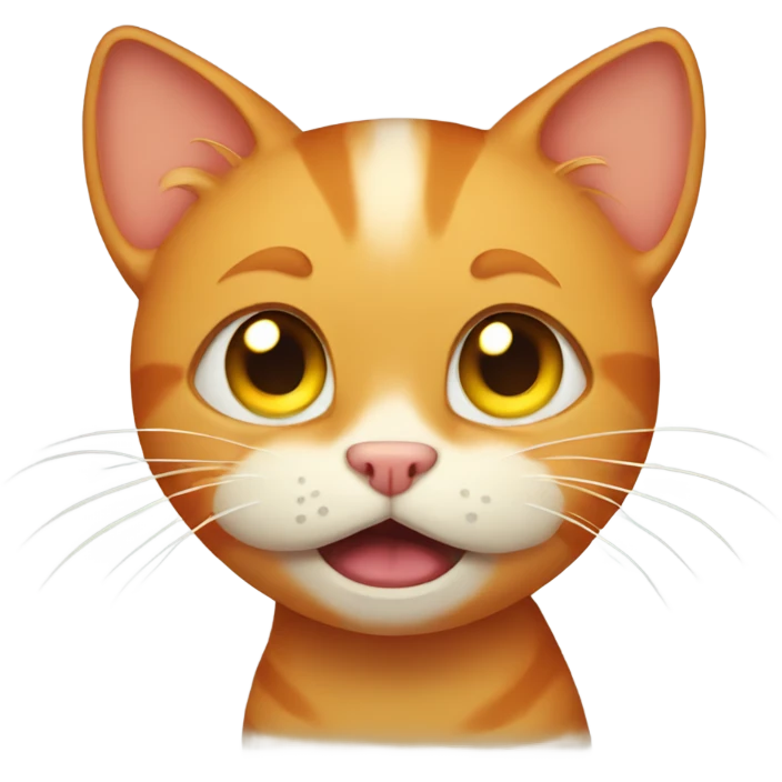ginger cat crying  emoji