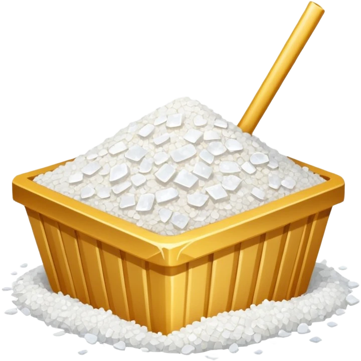 Straw and a pile of salt  emoji