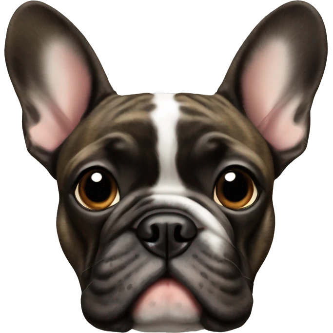 Brindle french bulldog  emoji
