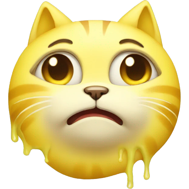 Crying banana cat emoji