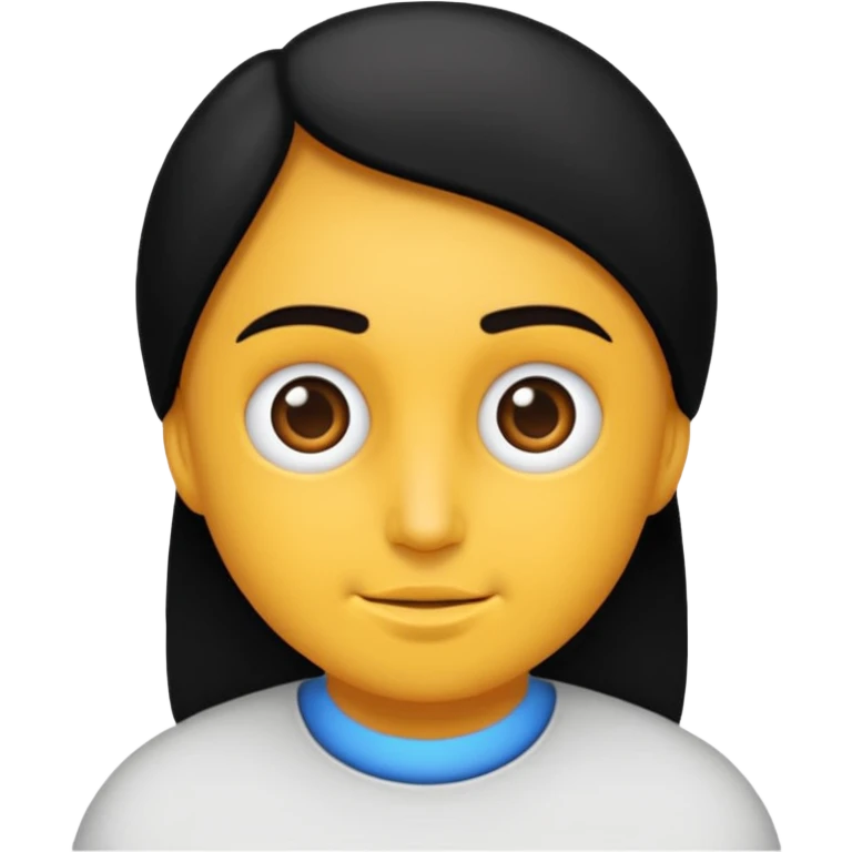 dalgalı saçlı esmer kız emoji