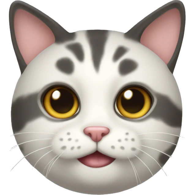 Super Adorable cat with texture  emoji