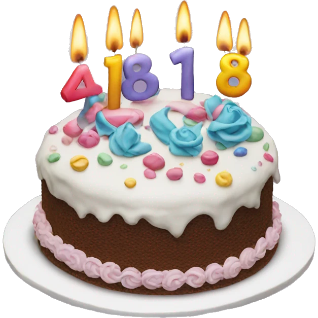 18th birthday cake emoji