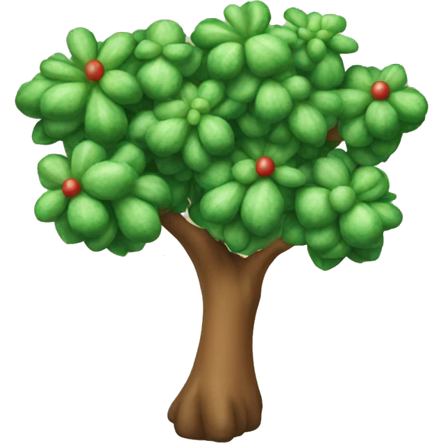 Árbol de Navidad con suculentas  emoji