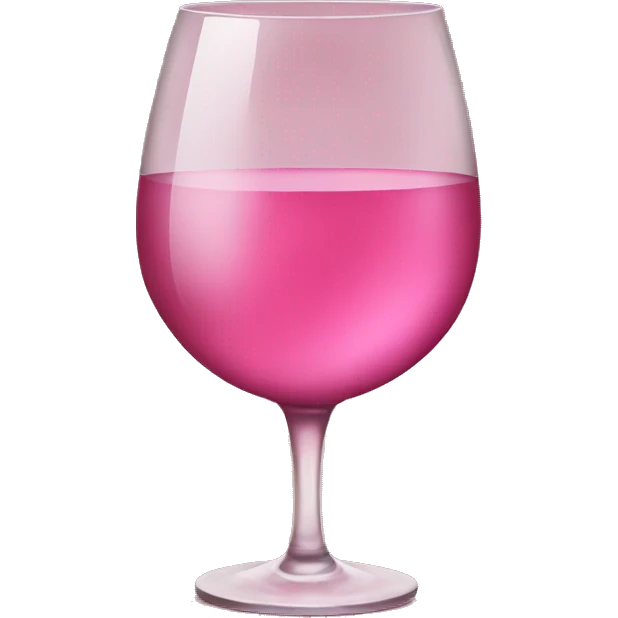 Pink wine emoji