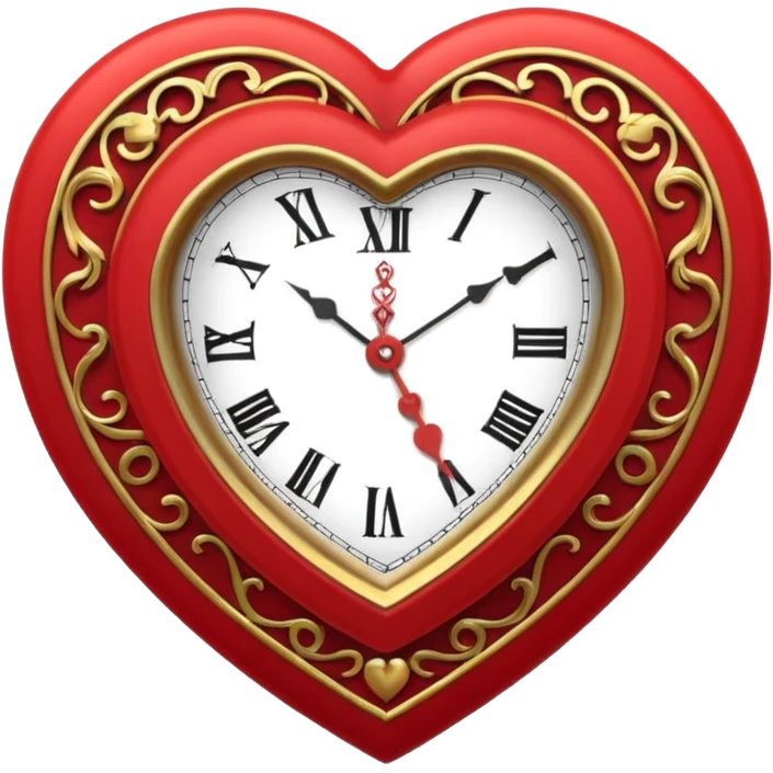 heart clock emoji